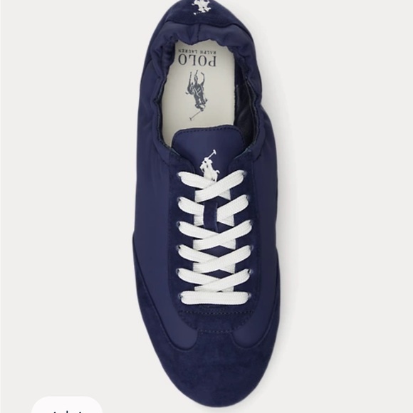 Polo Ralph Lauren Shoes - 💓NWOB Polo by Ralph Lauren Suede Pony Blue Ballerina Sneaker w/ Bag - Size 9.5